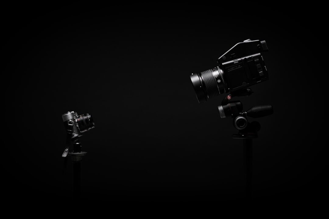 professional filmmaker with camera